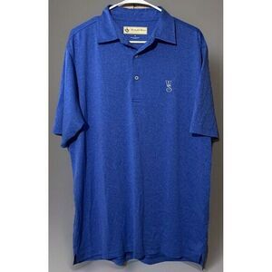 Donald Ross Mens Blue Short Sleeve Polo Shirt - Size M Golf Cruise‎